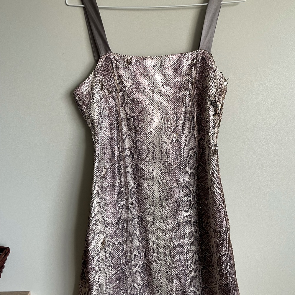 Ramy Brook Adrian snake print sequin mini dress - Picture 5 of 6